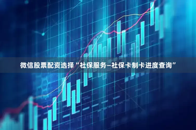 微信股票配资选择“社保服务—社保卡制卡进度查询”