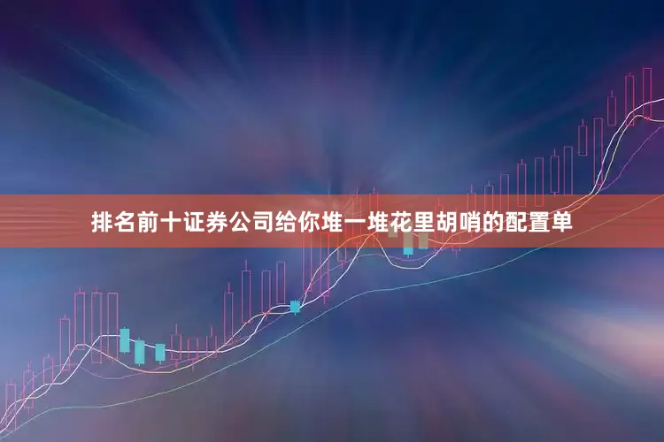 排名前十证券公司给你堆一堆花里胡哨的配置单